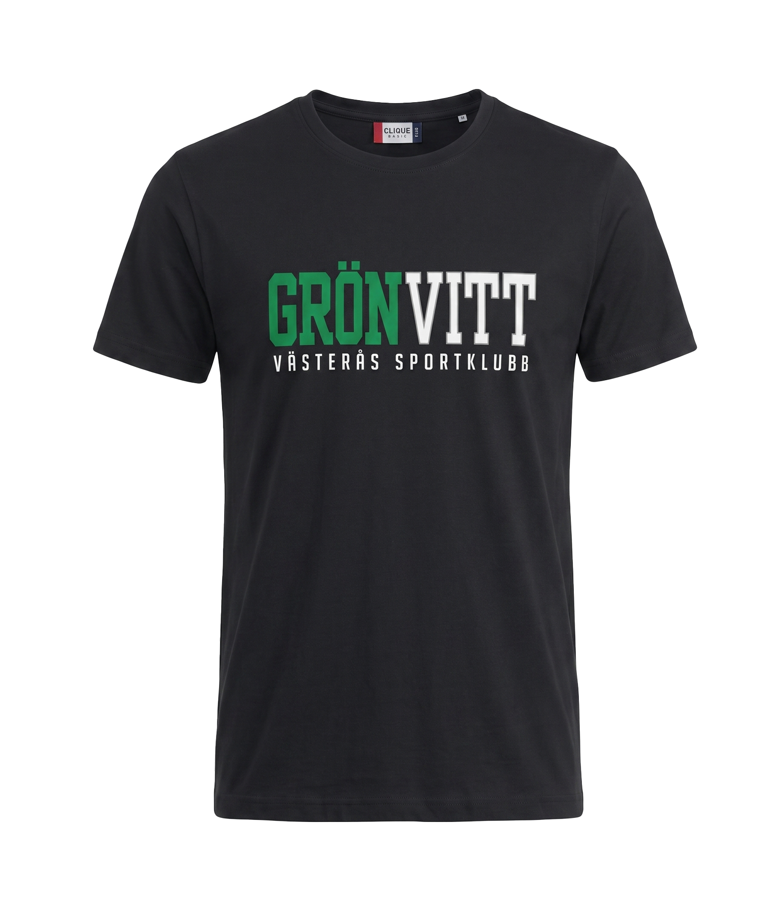 Svart t-shirt - Grönvitt