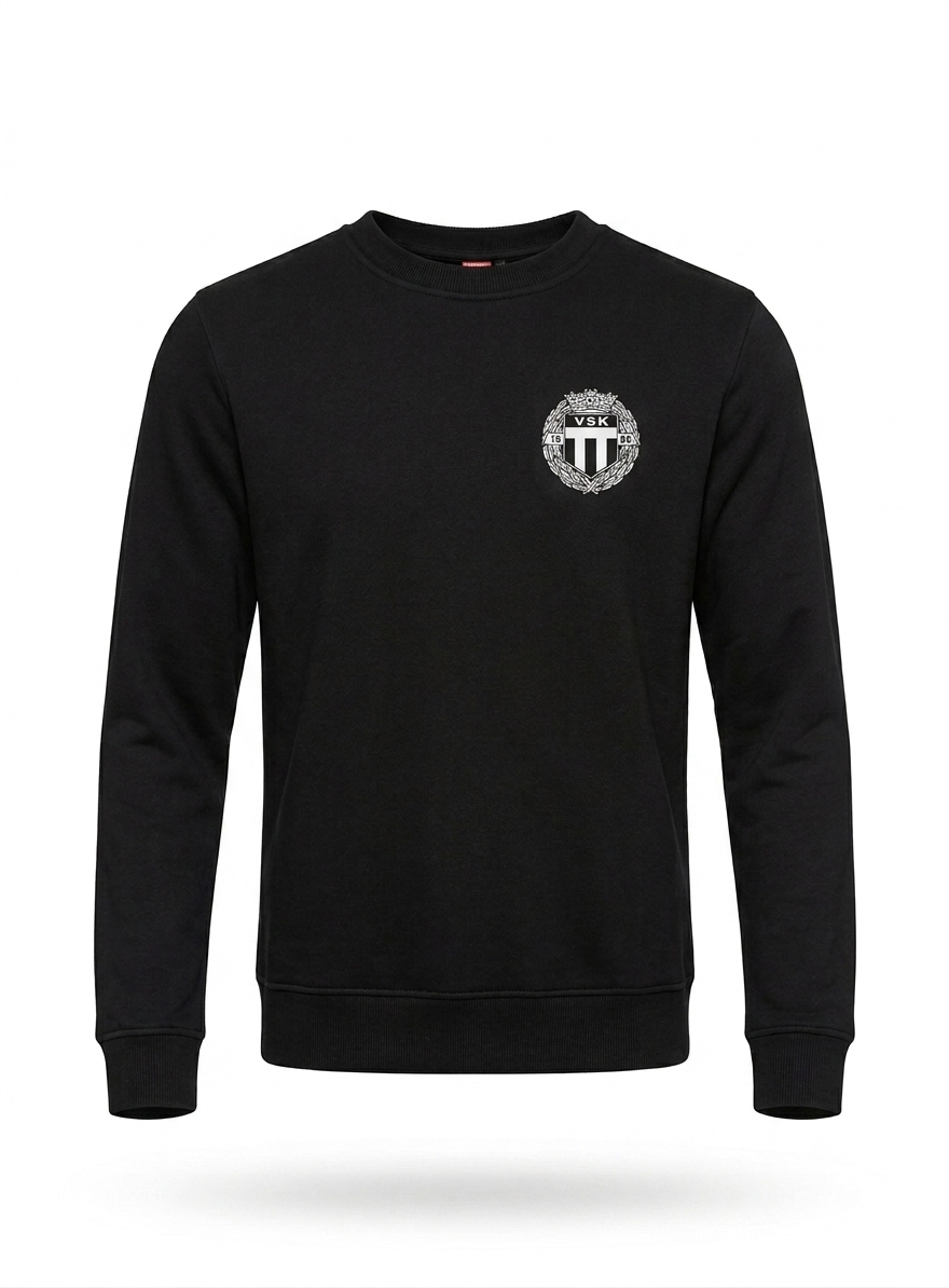 Crewneck med vit VSK-logo
