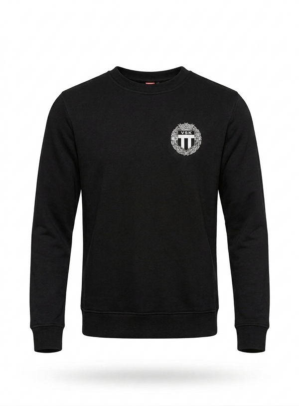 Crewneck med vit VSK-logo