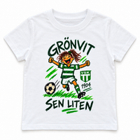 T-shirt - Grönvit sen liten Flicka — bild 2