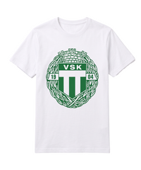 Vit t-shirt med stort emblem — bild 1