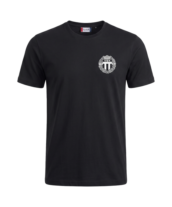 Svart t-shirt - Liten vit VSK logo
