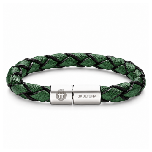 VSK x Skultuna – Flätat läderarmband