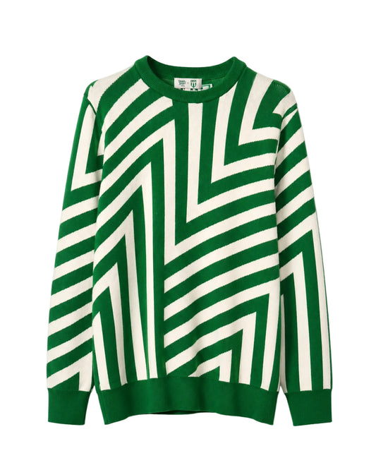 Blåsbogården Stickad Tröja - Green - Framsida